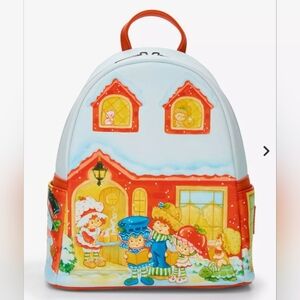 Loungefly Strawberry Shortcake And Friends Holiday Caroling Mini Backpack